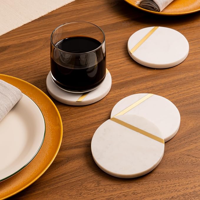 Cork & Mill Marble Coasters - Image 2