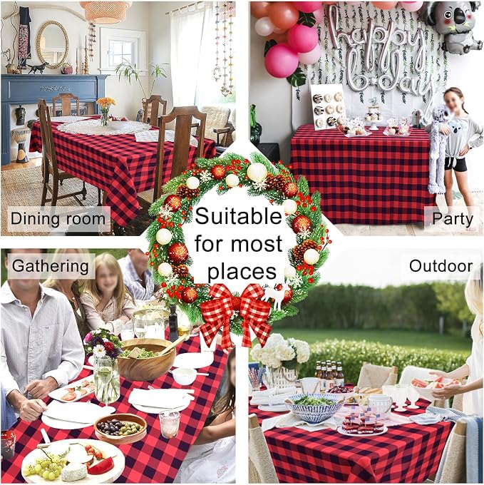 Checkered Square Tablecloth - Image 2