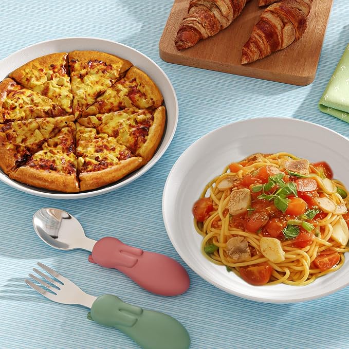 Quatish 10 PCS Unbreakable Reusable Plastic Plates, 8 inch Dishwasher & - Image 6