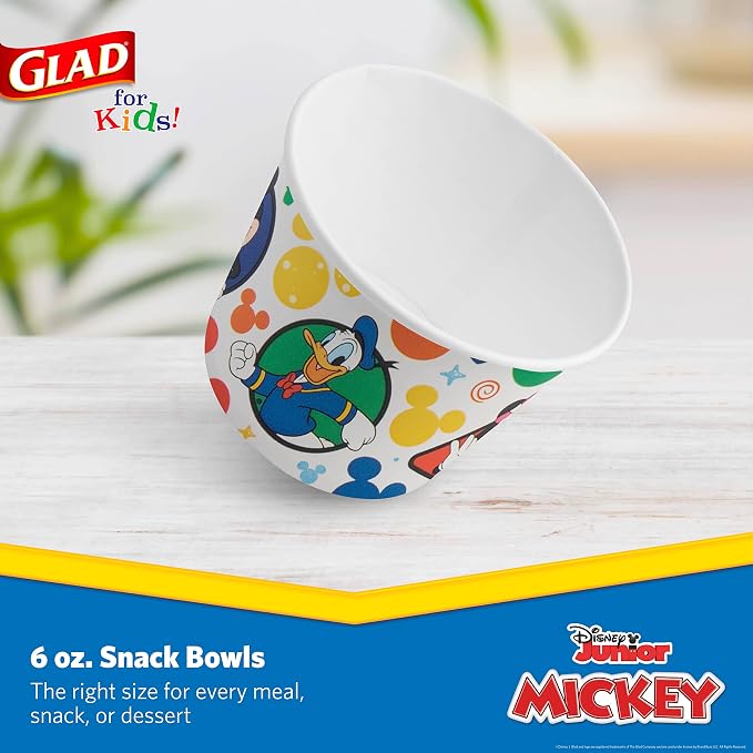Glad for Kids Disney Mickey and Friends Paper Snack Bowls - 6oz - Image 2