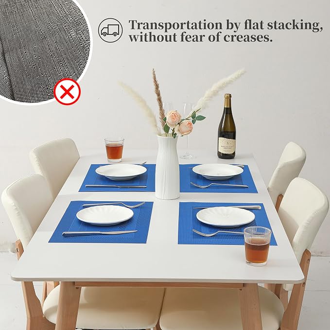 Leetaltree Blue Frame Placemats Set of 8 - Image 6
