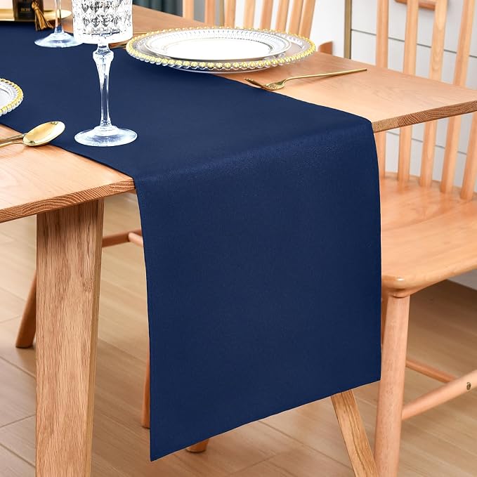 Farmhouse Navy Blue Table Runner Dining Table Runners 72 Inches Long Coffee by Wolkemer