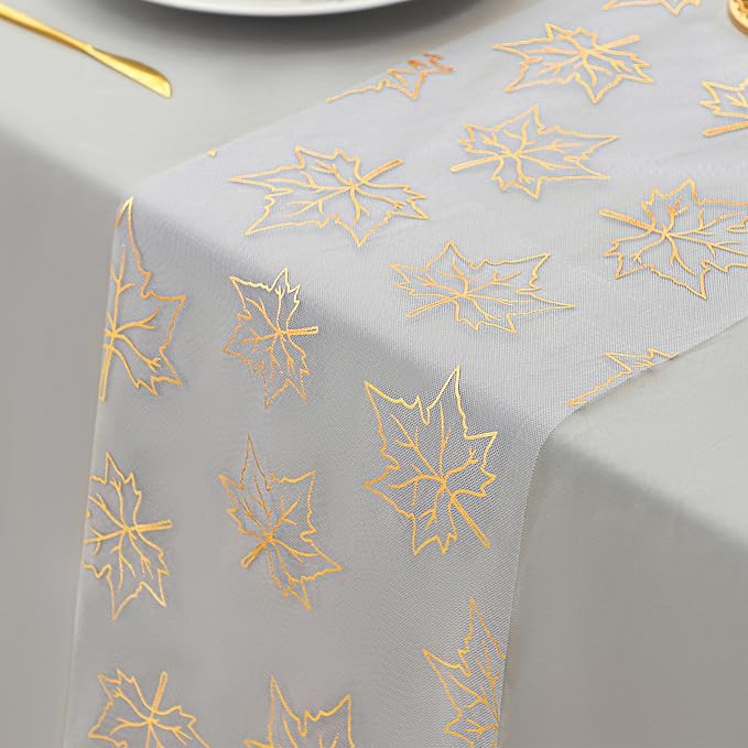 Snowkingdom 2 Pcs Gold Table Runner by Snowkingdom