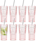 8 Set 20oz Vintage Plastic Tumbler by Unknown
