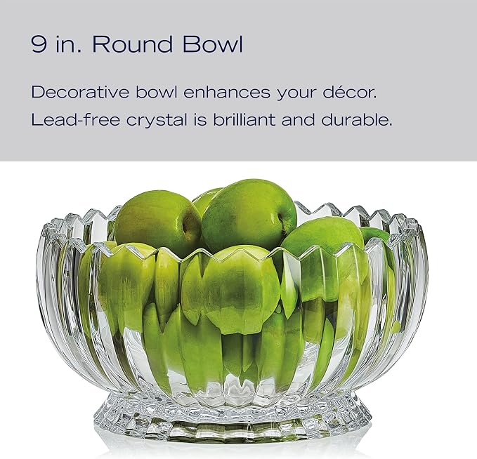 Mikasa Estate Crystal Footed Bowl, 9 Inch - Image 4