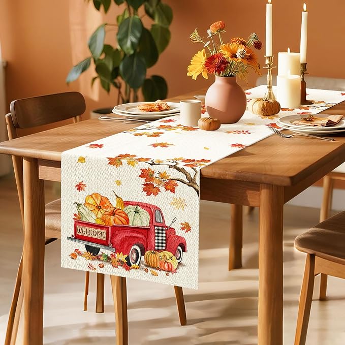 Bonsai Tree Fall Table Runner 120, Fall Runners - Image 3