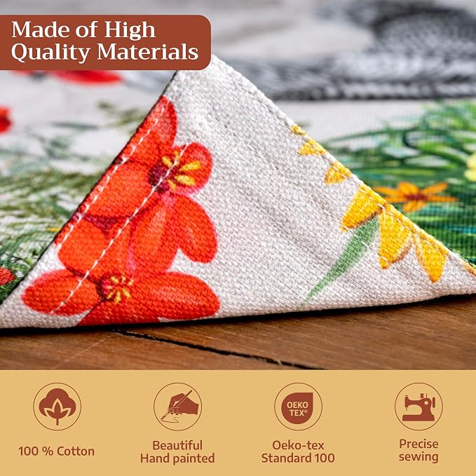 Maison d' Hermine Placemats Set of 4 Reusable 100% Cotton | Cloth Place Mats - Image 3