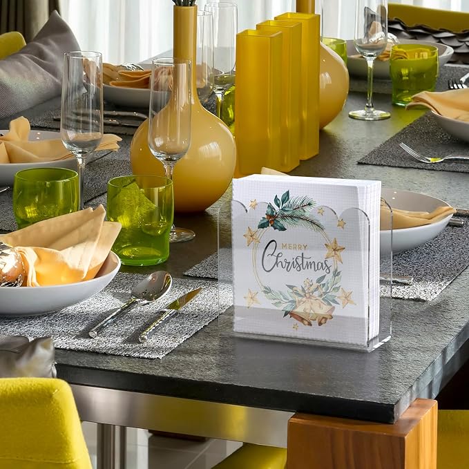 SILUT 2 Pack Clear Napkin Holder - Image 2