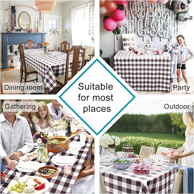 Checkered Tablecloth Rectangle - Image 6