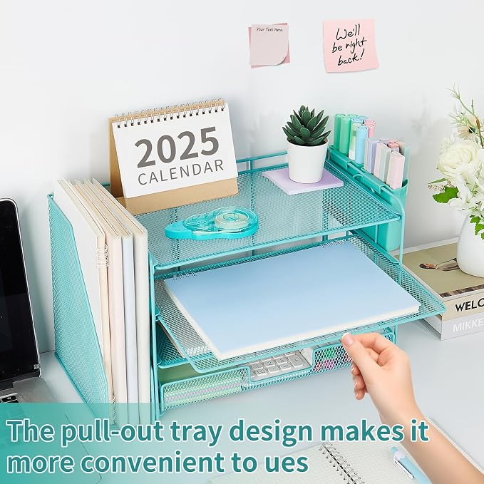 Desk Organizer, 4-Tier Desktop File Organizer - Image 6