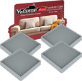 Furniture Coasters 4 Pcs 4” Furniture Caster Cups by Yelanon