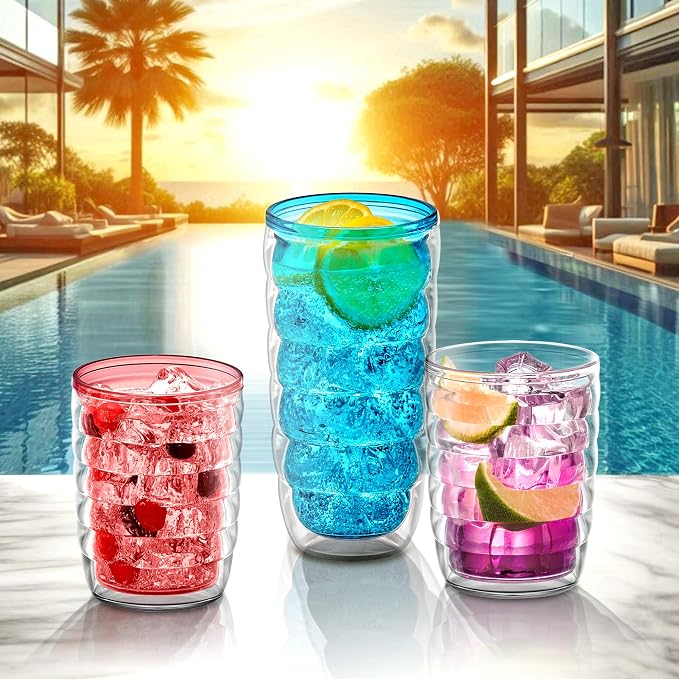 Amazing Abby - Arctic - 24-Ounce Insulated Plastic Tumblers, Double-Wall - Image 2