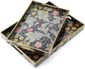 2 Pcs Serving Trays with Handles, Plastic Tray by Unknown