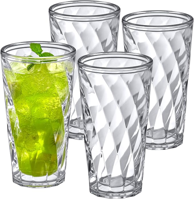 Amazing Abby - Alps - 22-Ounce Insulated Plastic Tumblers, Double-Wall Plastic by AmazingAbby