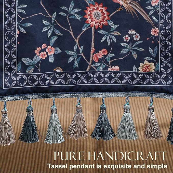 Patdrea Designer Vintage French Velvet Table Runner, Thanksgiving Dining Table - Image 4