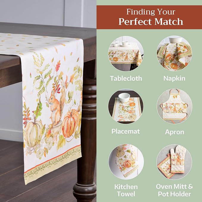 Maison d' Hermine Table Runner 100% Cotton 14.50" x 72" | Table Runners 72 - Image 5