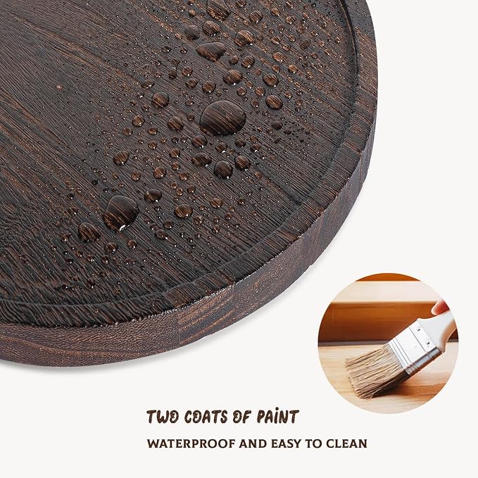 Round Decorative Tray Farmhouse Kitchen Decor Soap Dish, Lightweight, Easy Clean - Image 3