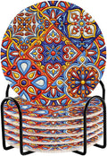 YETTASBIN Mexican Talavera 6 Pcs Drink Coasters by Unknown