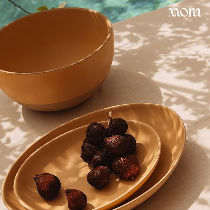 MORA Mega and Giant Serving Dishes Set of 2, 16 inch and 14 inch Ceramic - Image 6