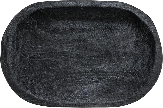 Bloomingville Hand-Carved Paulownia Wood Bowl - Image 3