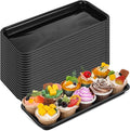 20 Pcs Serving Platters 14 x 6 Inch Rectangle Serving Trays Reusable Food Tray by Ziliny