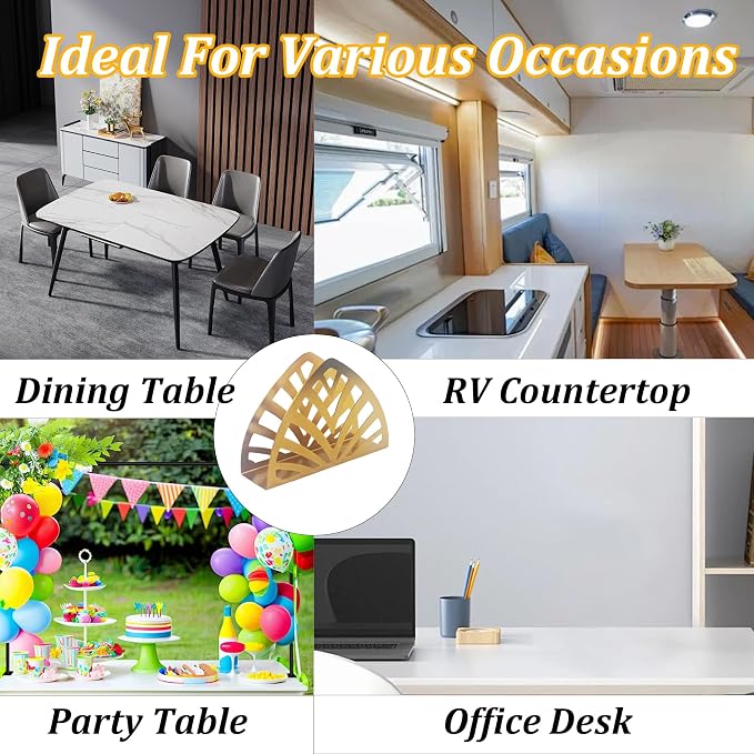 Gold Metal Napkin Holder, Triangle Shape Vertical Napkin Organizer - Image 7