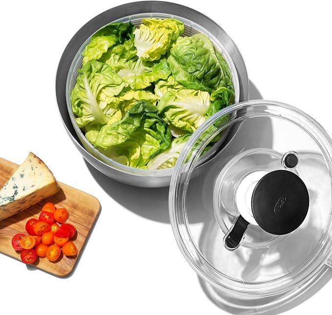 OXO Steel Salad Spinner - Image 8
