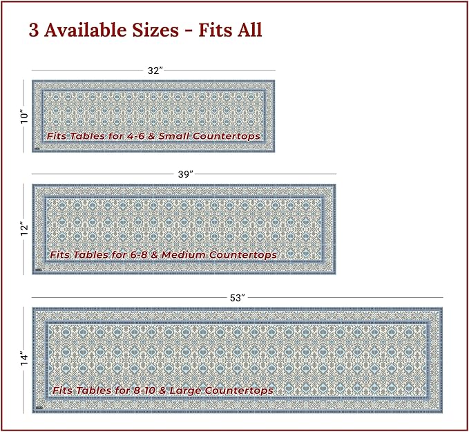 Heat Resistant Table Runner, 39 x 12 Inch - Image 4