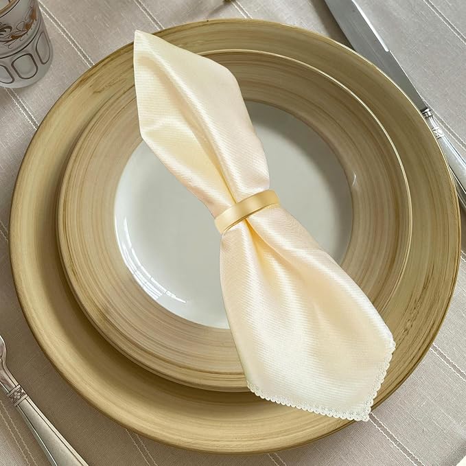 20 Pcs Gold Napkin Rings - Image 4