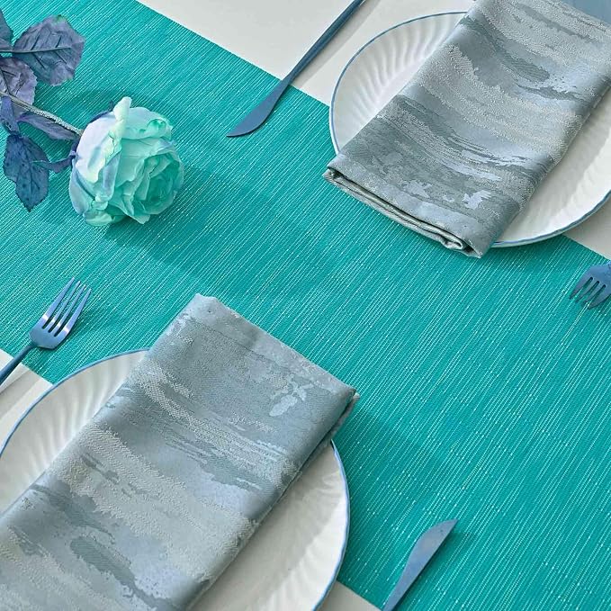 GIVERARE Table Runner, 12x72 in Heat-Resistant Woven Vinyl Long Tabletop - Image 4