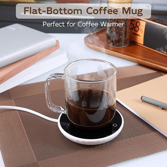 Glass Coffee Mugs, 14 oz Ice Coffee Cups Set of 4, Large Clear Tea Cups - Image 3