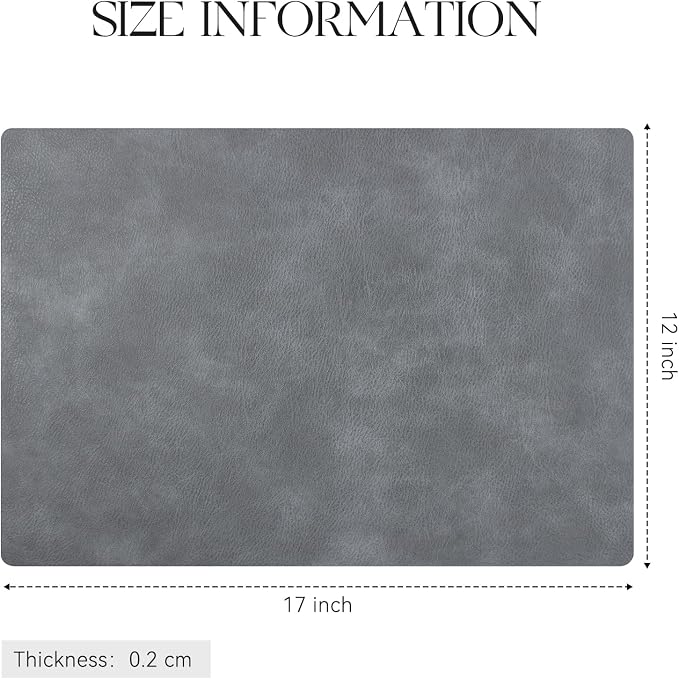 MOSAYT Vinyl Placemats Set of 8-12 X 17 Inch - Image 7