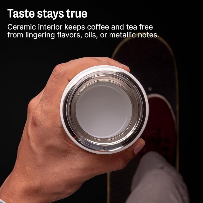 Fellow Carter Move Ceramic Lined Travel Coffee Mug 12 oz Stainless Steel | No - Image 3
