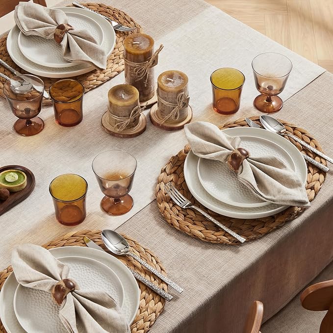 100% French Linen Table Runner 90", 210GSM Heavyweight Artisanry, Crease-Free - Image 3