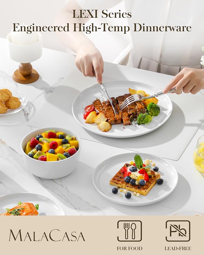 MALACASA 18-Piece Dinnerware Set - Image 3