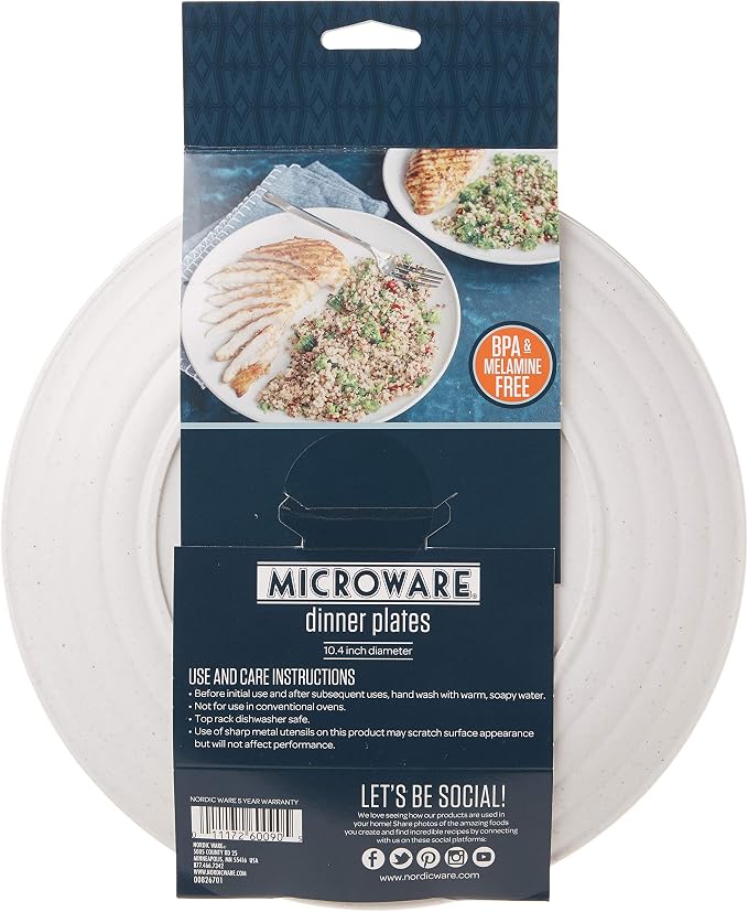 Nordic Ware Polypropylene Plates Microwave Serveware - Image 7