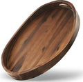 TIDITA Acacia Oval Wooden Serving Tray by TIDITA