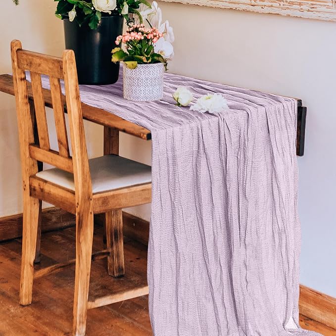 6 Pack Cheesecloth Table Runner 10Ft Christmas Gauze Boho Table Runners - Image 5