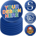 Custom Personalized Leather Coasters by Vebermo