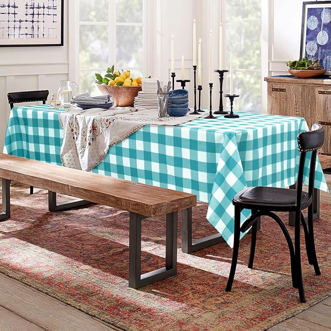 60 x 120 Inch Checkered Tablecloth Rectangle - Image 4