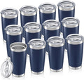 20oz Tumbler Bulk with Lid Stainless Steel Tumblers, 12 Pack | Leak Proof Lid by Unknown
