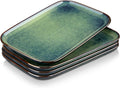 vancasso Stern Serving Platters Set of 4, 11 Inches Rectangular Ceramic Serving by vancasso