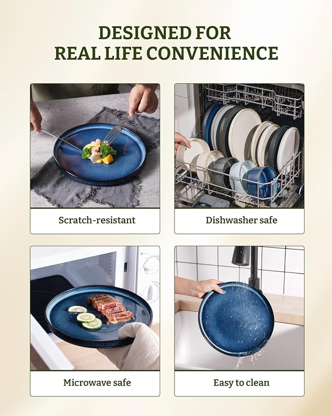 famiware Star 10/8 inches Dinner Plates Set - Image 8