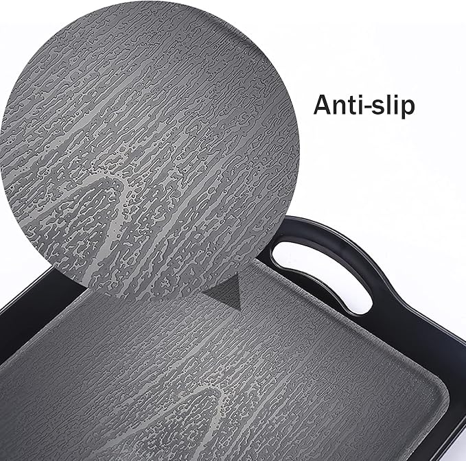 Cedilis 3 Pack Black Serving Trays - Image 3