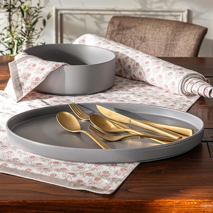 Over&Back 18x108 Hand-Blocked Printed Cotton Table Runner - Image 9