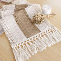Boho Table Runner for Fall Home Decor 12x108 Rustic by FEXIA