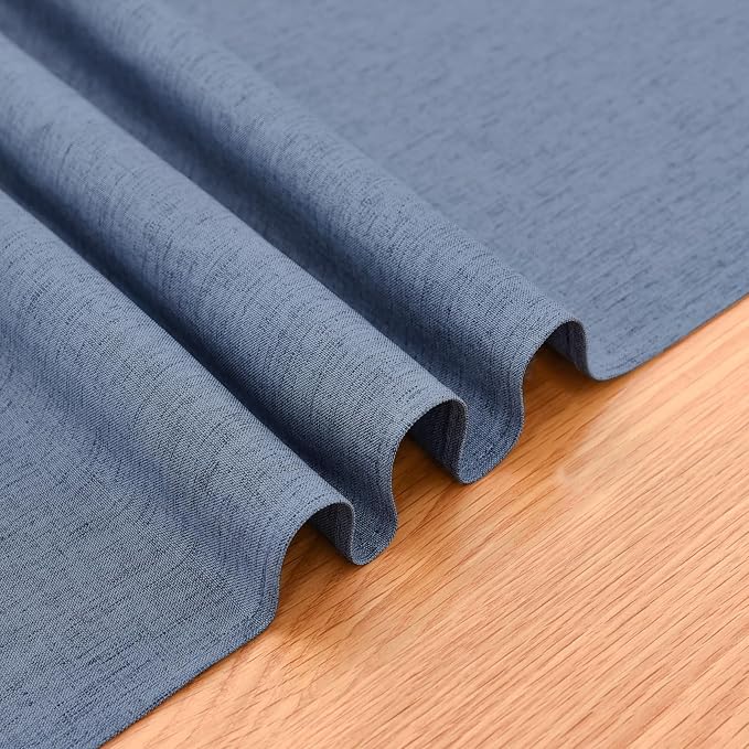 Faux Linen Table Runner Water Resistant 13 x 72 in, Coffee Table Runner - Image 6