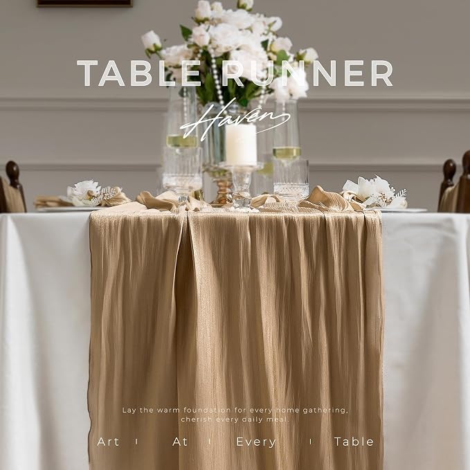 Leetaltree Dazzle Table Runner -Luxury Scarf Table Runner 120 Inch 10FT - Image 9