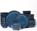 24 Piece Dinnerware Sets for 8, Modern Stoneware Plates and Bowls Setst by Pokini
