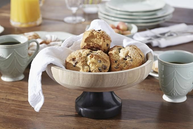 Lenox French Perle White Stoneware 2-Tier Serving Tray | dishwasher safe - Image 3